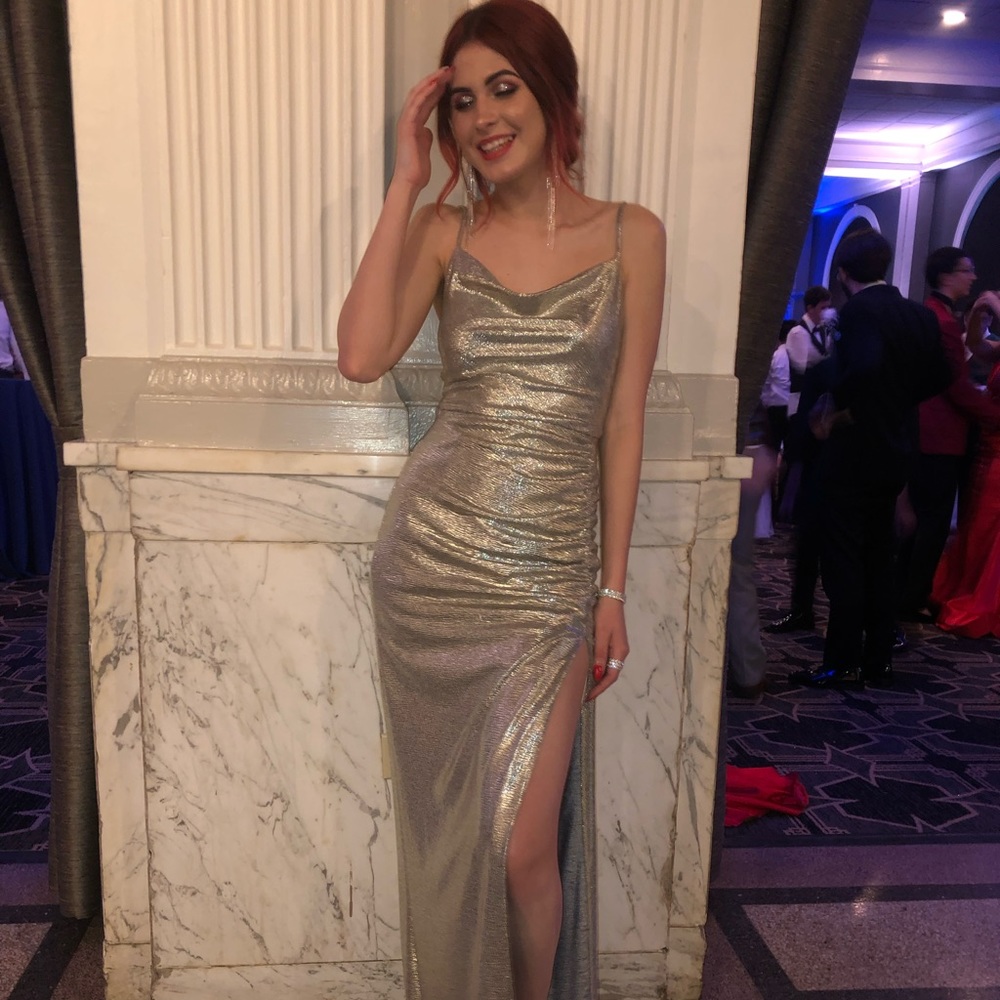 Maxi Silver Dress 🌪 - Picture 7 of 9